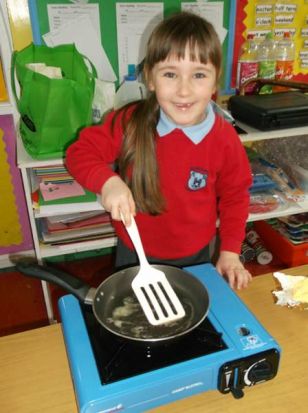 Popping Pancakes in the Pan!