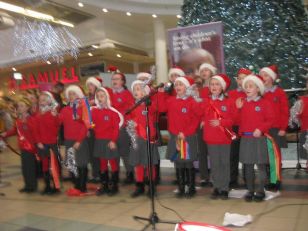 Donemana Primary School performing in Foyleside!